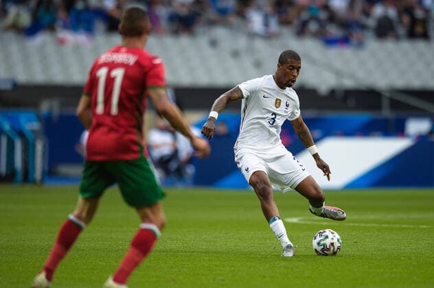 Presnel Kimpembe ( 3 - France ) - Kiril Despodov ( 11 - Bulgarie ) - FOOTBALL : France vs Bulgarie - Match Amical - Saint Denis - 08 06 2021 FedericoPestellini Panoramic 