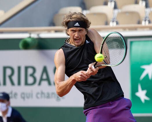 Alexander Zverev (GER) Tennis - French Open 2021 - Grand Slam - Roland Garros - Paris - - France - 8 June 2021. Copyright: xJuergenxHasenkopfx
