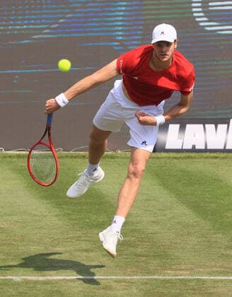 09.06.2021, ATP, Tennis Herren Tour Mercedes Cup Stuttgart, Weissenhofff, Tennis, im Bild: Yannick Hanfmann (GER)