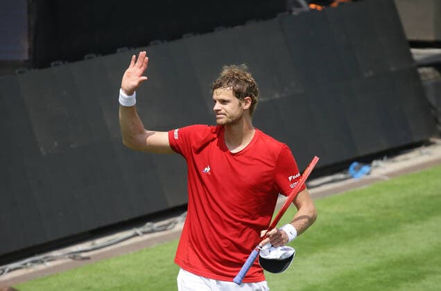Stuttgart , Tennis MercedesCup 2021 , Yannick Hanfmann ( GER )