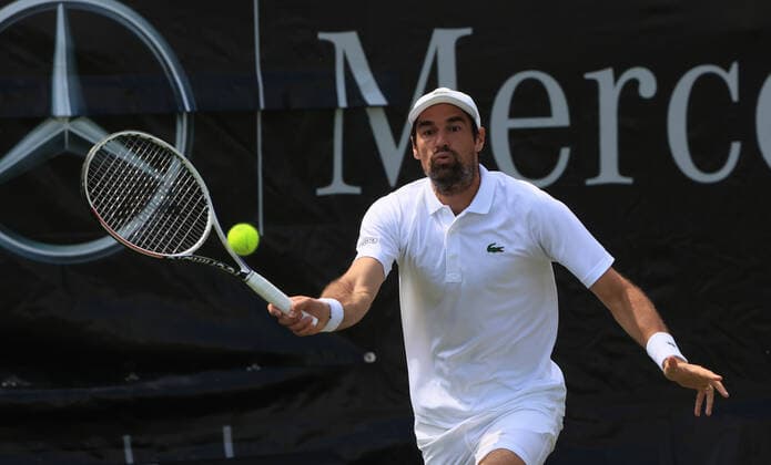 09.06.2021, ATP, Tennis Herren Tour Mercedes Cup Stuttgart, Weissenhofff, Tennis, im Bild: Jeremy Chardy (FRA)