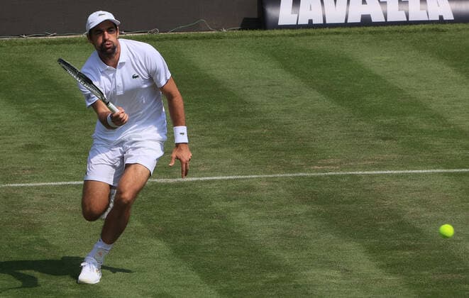 09.06.2021, ATP, Tennis Herren Tour Mercedes Cup Stuttgart, Weissenhofff, Tennis, im Bild: Jeremy Chardy (FRA)