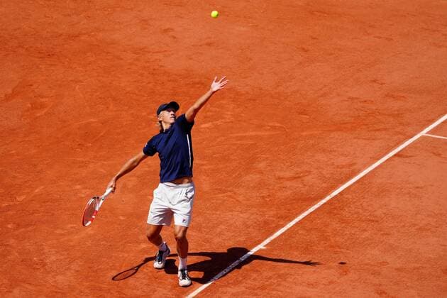 Mandatory Credit: Photo by Javier Garcia BPI Shutterstock (12046068ci) Leo Borg in round of 16 action French Open Tennis, Day Eleven, Roland Garros, Paris, France - 09 Jun 2021 French Open Tennis, Day Eleven, Roland Garros, Paris, France - 09 Jun 2021  Copyright: xJavierxGarcia BPI Shutterstockx 12046068ci