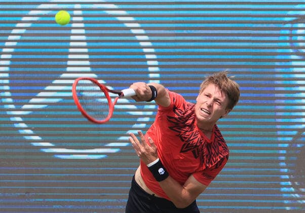 09.06.2021, ATP, Tennis Herren Tour Mercedes Cup Stuttgart, Weissenhofff, Tennis, im Bild: Ilya Ivashka (BLR)