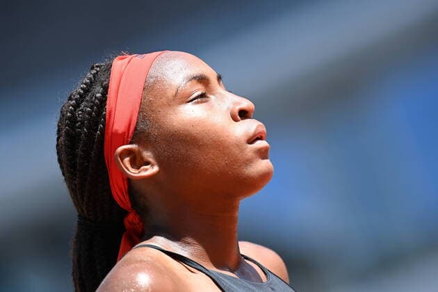 Sport Bilder des Tages Tennis : Roland Garros 2021 - France - Coco Gauff - Usa Tennis : Roland Garros 2021 - France - 09 06 2021 chryslenecaillaud Panoramic 