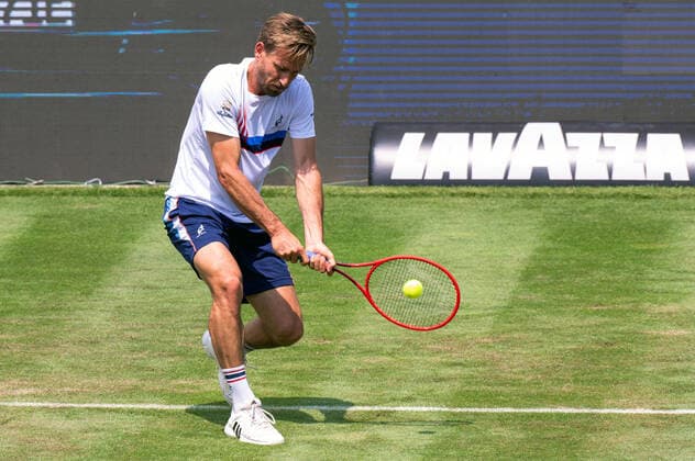 Ilya Ivashka (BLR). Deutschland, Stuttgart, 09.06.2021, Tennis, ATP250, MercedesCup 2021, 1.Runde, P.Gojowczyk (GER)-I. Ivashka (BLR), TC Weissenhof Foto: A2 Bildagentur Peter Hartenfelser