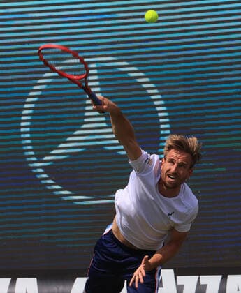 09.06.2021, ATP, Tennis Herren Tour Mercedes Cup Stuttgart, Weissenhofff, Tennis, im Bild: Peter Gojowczyk (GER)
