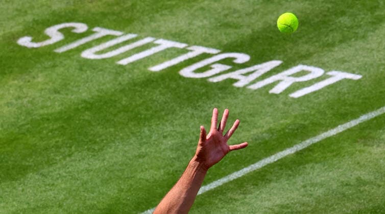 Sport Bilder des Tages 09.06.2021, ATP, Tennis Herren Tour Mercedes Cup Stuttgart, Weissenhofff, Tennis, im Bild: Peter Gojowczyk (GER)