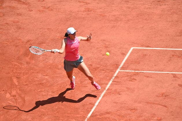 Tennis : Roland Garros 2021 - France - Swiatek - Pologne Tennis : Roland Garros 2021 - France - 09 06 2021 chryslenecaillaud Panoramic 