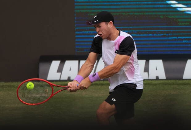 09.06.2021, ATP, Tennis Herren Tour Mercedes Cup Stuttgart, Weissenhofff, Tennis, im Bild: Dominik Koepfer (GER)