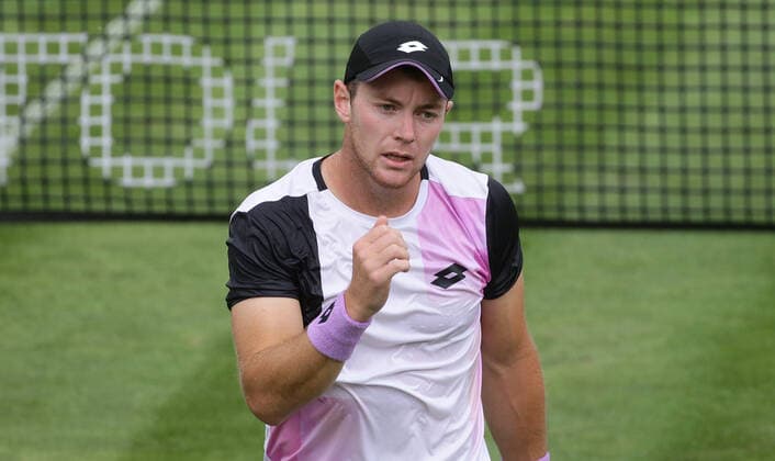 Stuttgart , Tennis MercedesCup 2021 , Dominik Koepfer ( GER )