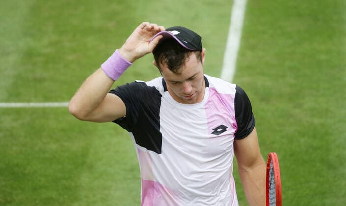 Stuttgart , Tennis MercedesCup 2021 , Dominik Koepfer ( GER )