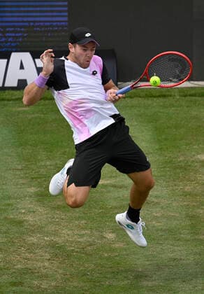 Dominik Koepfer Köpfer (GER) Aktion 09.06.2021 Tennis MercedesCup Stuttgart 2021 Weißenhof ATP, Tennis Herren 07.-13.06.2021 Tennis MercedesCup Stuttgart 2021