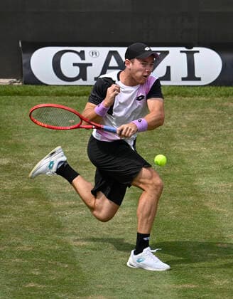 Dominik Koepfer Köpfer (GER) Aktion 09.06.2021 Tennis MercedesCup Stuttgart 2021 Weißenhof ATP, Tennis Herren 07.-13.06.2021 Tennis MercedesCup Stuttgart 2021
