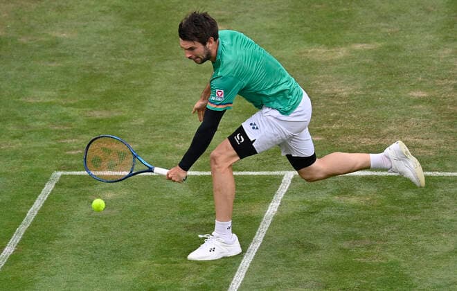 Jurij Rodionov (AUT) Aktion 09.06.2021 Tennis MercedesCup Stuttgart 2021 Weißenhof ATP, Tennis Herren 07.-13.06.2021 Tennis MercedesCup Stuttgart 2021