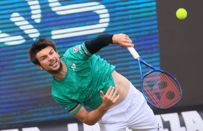 09.06.2021, ATP, Tennis Herren Tour Mercedes Cup Stuttgart, Weissenhofff, Tennis, im Bild: Jurij Rodionov (AUT)