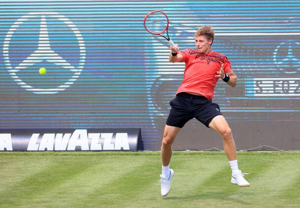 09.06.2021, ATP, Tennis Herren Tour Mercedes Cup Stuttgart, Weissenhofff, Tennis, im Bild: Ilya Ivashka (BLR)