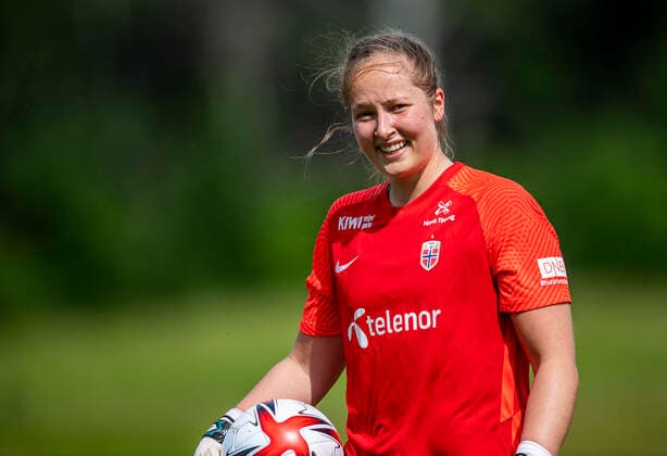 Fußball, Frauen, EM Kader 2022, Nationalteam Norwegen 210609 Aurora Mikalsen of the Norwegian women?s national football team during a training session on June 9, 2021 in Borgholm. Photo: Suvad Mrkonjic BILDBYRAN COP 170 SM0077 fotboll football soccer fotball träning practice training norge norway dam bbeng Copyright: SUVADxMRKONJIC BB210609SM007