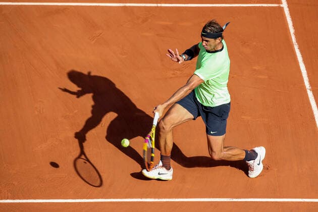 TENNIS - French Open 2021 PARIS,FRANCE,09.June.21 - TENNIS - ATP, Tennis Herren World Tour, French Open, Roland Garros, Grand Slam. Image shows Rafael Nadal (ESP).  GEPAxpictures xPatrickxSteiner