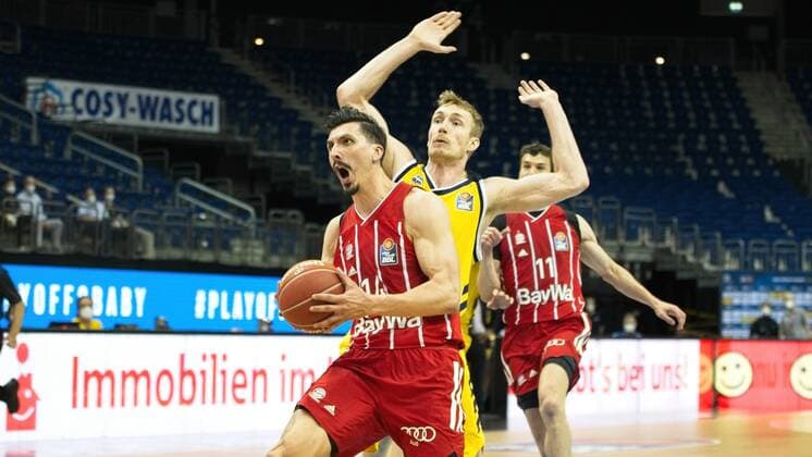 Nihad Djedovic - Bayern 14, 09.06.2021, BBL, Alba Berlin vs FC Bayern - Finale - Spiel 1, in der Mercedes Benz Arena, GER, Berlin, 09.06.2021, BBL, Alba vs FC Bayern - Spiel 1 - Playoff Berlin Copyright: xUwexKoch Eibner-Pressefotox EP_UKH