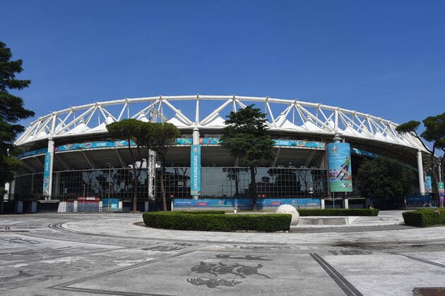Sport Bilder des Tages The Olympic Stadium in Rome ready for the opening race of Euro 2020 Turkey-Italy, Italy, June 10, 2021. Photographer01  Copyright: xFotografo01x xIPAx xFotografo01x 0