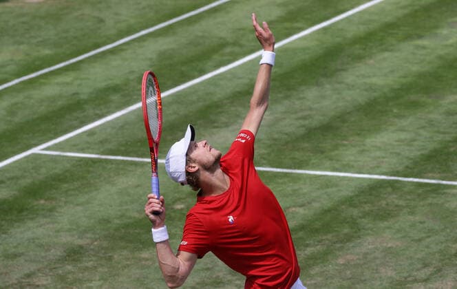 Stuttgart , Tennis MercedesCup 2021 , Yannick Hanfmann ( GER )