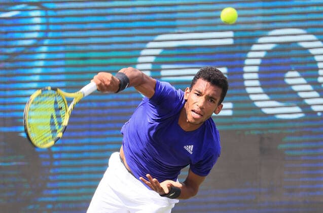 10.06.2021, ATP, Tennis Herren Tour Mercedes Cup Stuttgart, Weissenhofff, Tennis, im Bild: Felix Auger Aliassime (CAN)