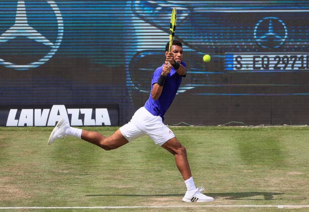 10.06.2021, ATP, Tennis Herren Tour Mercedes Cup Stuttgart, Weissenhofff, Tennis, im Bild: Felix Auger Aliassime (CAN)