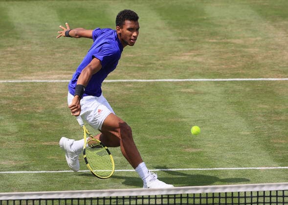 10.06.2021, ATP, Tennis Herren Tour Mercedes Cup Stuttgart, Weissenhofff, Tennis, im Bild: Felix Auger Aliassime (CAN)