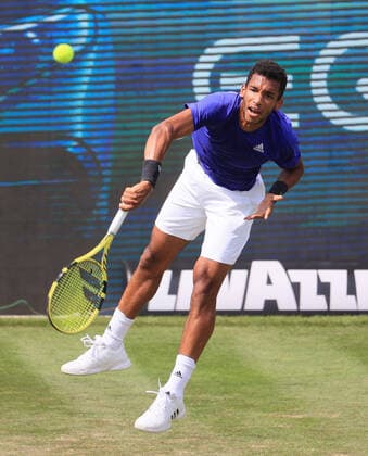 10.06.2021, ATP, Tennis Herren Tour Mercedes Cup Stuttgart, Weissenhofff, Tennis, im Bild: Felix Auger Aliassime (CAN)