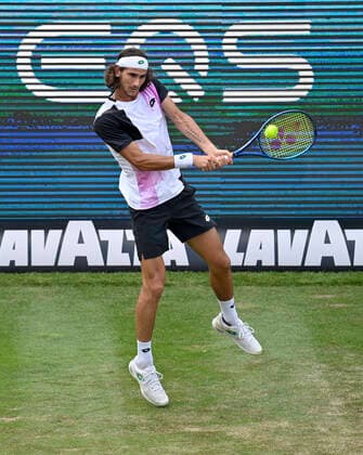 Lloyd Harris (RSA) Aktion 10.06.2021 Tennis MercedesCup Stuttgart 2021 Weißenhof ATP, Tennis Herren 07.-13.06.2021 Tennis MercedesCup Stuttgart 2021