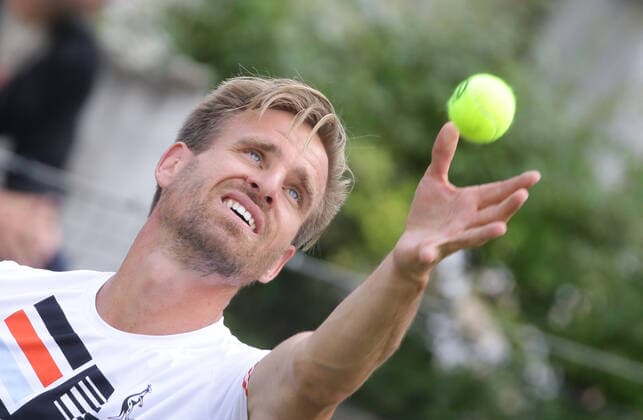 Stuttgart , Tennis MercedesCup 2021 , Peter Gojowczyk ( GER )