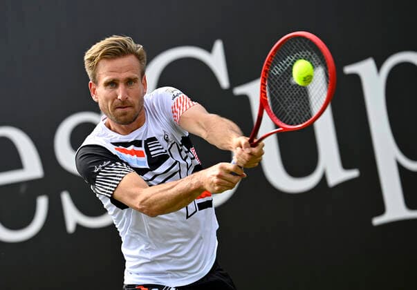 Peter Gojowczyk (GER) Aktion 10.06.2021 Tennis MercedesCup Stuttgart 2021 Weißenhof ATP, Tennis Herren 07.-13.06.2021 Tennis MercedesCup Stuttgart 2021