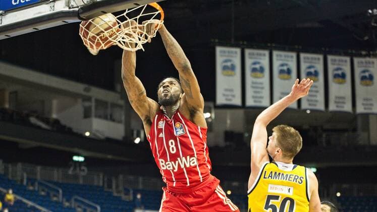 Jalen Reynolds - Bayern 8, 10.06.2021, BBL, Alba Berlin vs FC Bayern - Finale - Spiel 2, in der Mercedes Benz Arena, GER, Berlin, 10.06.2021, BBL, Alba vs FC Bayern - Spiel 2 - Playoff Berlin Copyright: xUwexKoch Eibner-Pressefotox EP_UKH