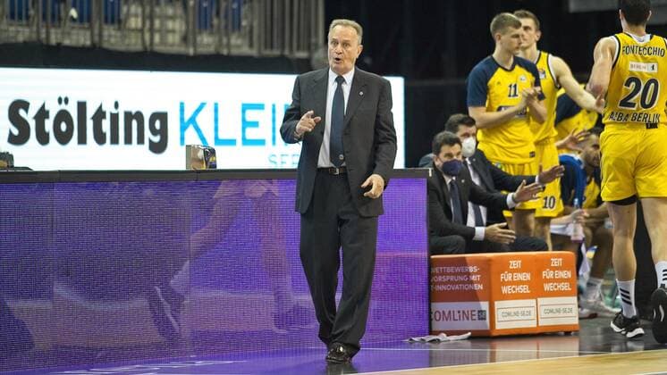 Aito Garcia Reneses - Alba, 10.06.2021, BBL, Alba Berlin vs FC Bayern - Finale - Spiel 2, in der Mercedes Benz Arena, GER, Berlin, 10.06.2021, BBL, Alba vs FC Bayern - Spiel 2 - Playoff Berlin Copyright: xUwexKoch Eibner-Pressefotox EP_UKH