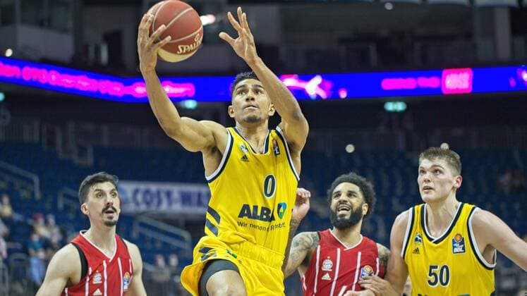 Maodo Lo - Alba 0, 10.06.2021, BBL, Alba Berlin vs FC Bayern - Finale - Spiel 2, in der Mercedes Benz Arena, GER, Berlin, 10.06.2021, BBL, Alba vs FC Bayern - Spiel 2 - Playoff Berlin Copyright: xUwexKoch Eibner-Pressefotox EP_UKH