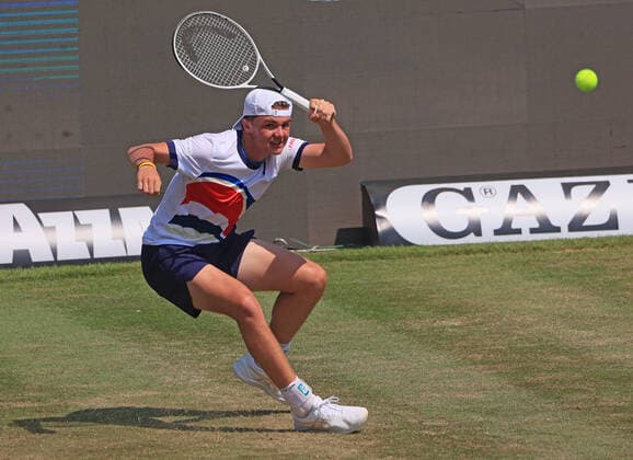 1.06.2021, ATP, Tennis Herren Tour Mercedes Cup Stuttgart, Weissenhofff, Tennis, im Bild: Dominic Stephan Stricker (SUI)