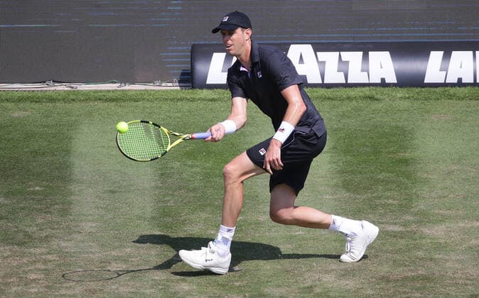 Stuttgart , Tennis MercedesCup 2021 , Viertelfinale , Sam Querrey ( USA )