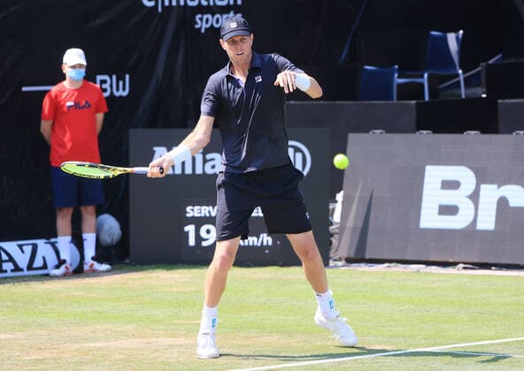 11.06.2021, ATP, Tennis Herren Tour Mercedes Cup Stuttgart, Weissenhofff, Tennis, im Bild: Sam Querrey (USA)
