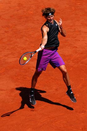 Mandatory Credit: Photo by Javier Garcia BPI Shutterstock (12058128b) Alexander Zverev during his semi final match French Open Tennis, Day Thirteen, Roland Garros, Paris, France - 11 Jun 2021 French Open Tennis, Day Thirteen, Roland Garros, Paris, France - 11 Jun 2021  Copyright: xJavierxGarcia BPI Shutterstockx 12058128b