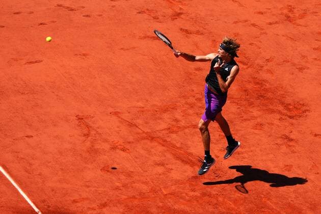 Mandatory Credit: Photo by Javier Garcia BPI Shutterstock (12058128j) Alexander Zverev during his semi final match French Open Tennis, Day Thirteen, Roland Garros, Paris, France - 11 Jun 2021 French Open Tennis, Day Thirteen, Roland Garros, Paris, France - 11 Jun 2021  Copyright: xJavierxGarcia BPI Shutterstockx 12058128j