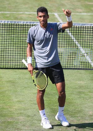 1.06.2021, ATP, Tennis Herren Tour Mercedes Cup Stuttgart, Weissenhofff, Tennis, im Bild: Felix Auger Aliassime (CAN) Sieger vs Ugo Humbert (FRA)