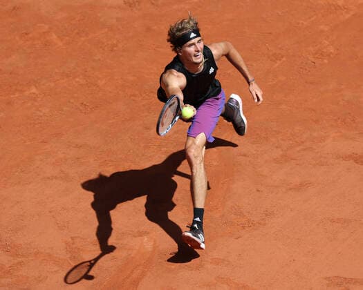 Sport Bilder des Tages Alexander Zverev (GER) Tennis - French Open 2021 - Grand Slam - Roland Garros - Paris - - France - 11 June 2021. Copyright: xJuergenxHasenkopfx