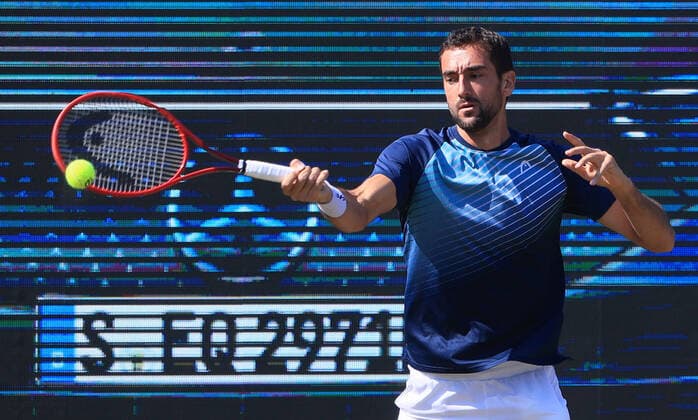 1.06.2021, ATP, Tennis Herren Tour Mercedes Cup Stuttgart, Weissenhofff, Tennis, im Bild: Marin Cilic (CRO)