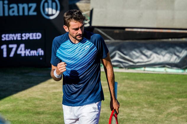 Sport Bilder des Tages Marin Cilic (CRO) beim Spiel Denis Shapovalov (CAN) vs. Marin Cilic (CRO) ATP, Tennis Herren 250 ATP TOUR ATP-Rasenturnier: MercedesCup 2021 am 11.06.2021 in Stuttgart (TC Weissenhof), Baden-Wuerttemberg, Deutschland Stuttgart. 11.06.21 Tennis , 11.06.2021, Stuttgart (Deutschland)