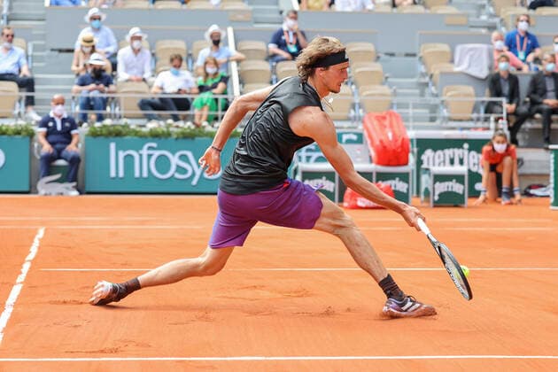 Alexander Zverev (GER) Tennis - French Open 2021 - Grand Slam - Roland Garros - Paris - - France - 11 June 2021. Copyright: xJuergenxHasenkopfx