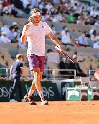 Stefanos Tsitsipas Tennis - French Open 2021 - Grand Slam - Roland Garros - Paris - - France - 11 June 2021. Copyright: xJuergenxHasenkopfx