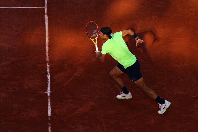 Mandatory Credit: Photo by Javier Garcia BPI Shutterstock (12058128gj) Rafael Nadal during his semi final match French Open Tennis, Day Thirteen, Roland Garros, Paris, France - 11 Jun 2021 French Open Tennis, Day Thirteen, Roland Garros, Paris, France - 11 Jun 2021  Copyright: xJavierxGarcia BPI Shutterstockx 12058128gj