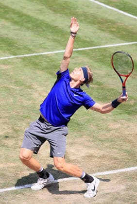 11.06.2021, ATP, Tennis Herren Tour Mercedes Cup Stuttgart, Weissenhofff, Tennis, im Bild: Denis Shapovalov (CAN)
