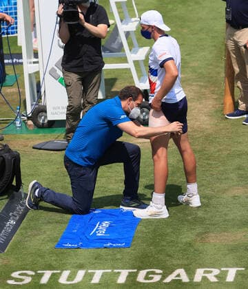11.06.2021, ATP, Tennis Herren Tour Mercedes Cup Stuttgart, Weissenhofff, Tennis, im Bild: Dominic Stephan Stricker (SUI)